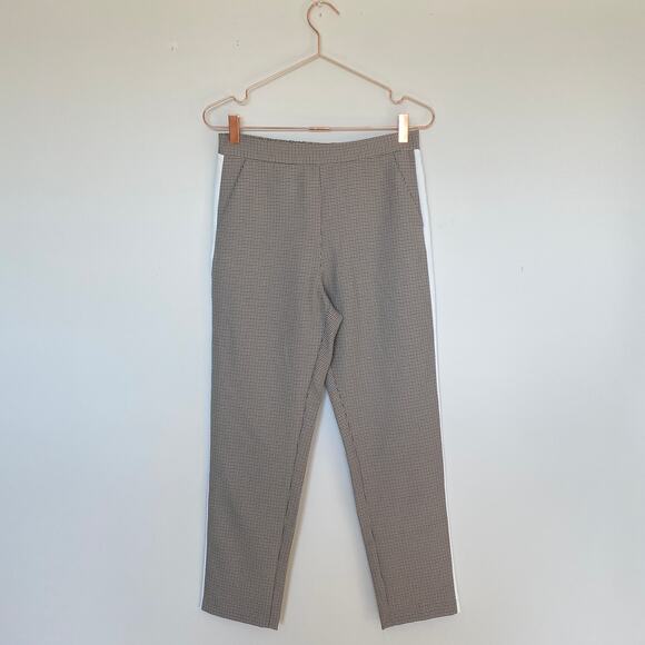 ASOS Womens Houndstooth Pants Size 4 Pockets Tapered Academia Preppy Office - Picture 1 of 8